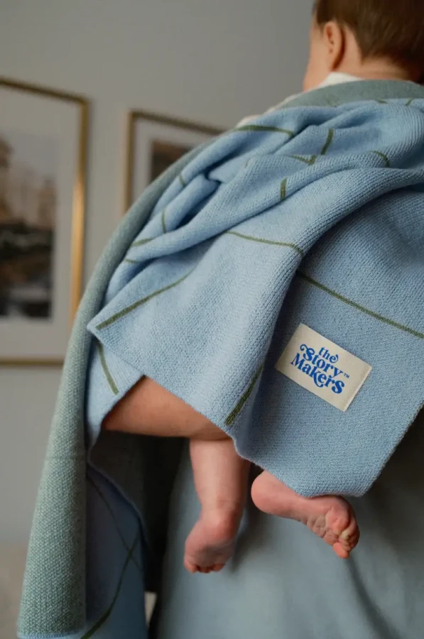 Koc merino - baby blue / The Story Makers