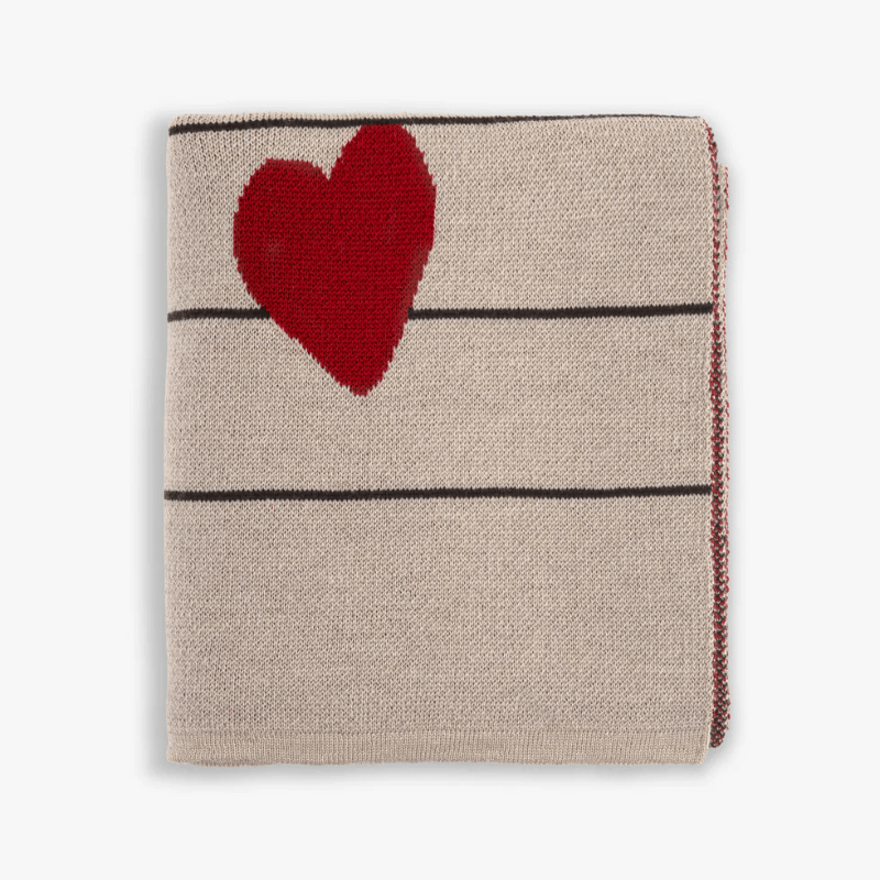 Koc merino - sweatheart baby bordowy / The Story Makers