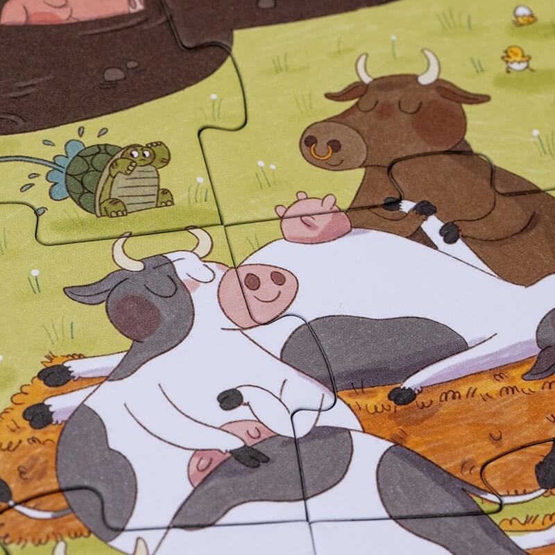 Puzzle z grą obserwacyjną Farmtastick / Londji