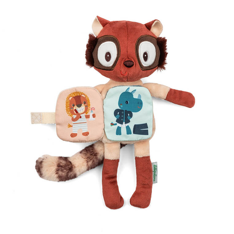 Przytulanka z książeczką Lemur Elvis 6m+ / Lilliputiens