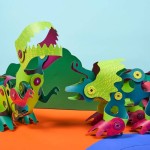 Układanka magnetyczna CLIXO Dinozaury , 36 elementy / CLIXO