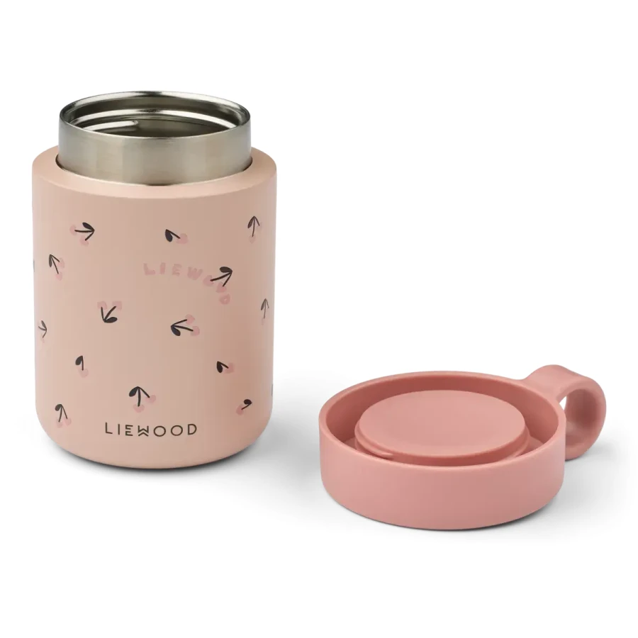 Termos Kiani - mini cherry heart, rosey / Liewood