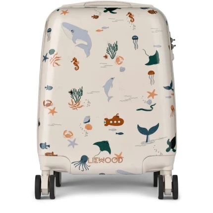 Walizka kabinowa na kółkach Norelle, 30L - sea creature, sandy / Liewood