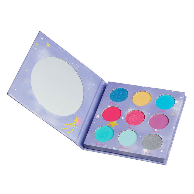 Paleta cieni do powiek z lusterkiem dla dzieci 9 el. Galaxy / Souza!