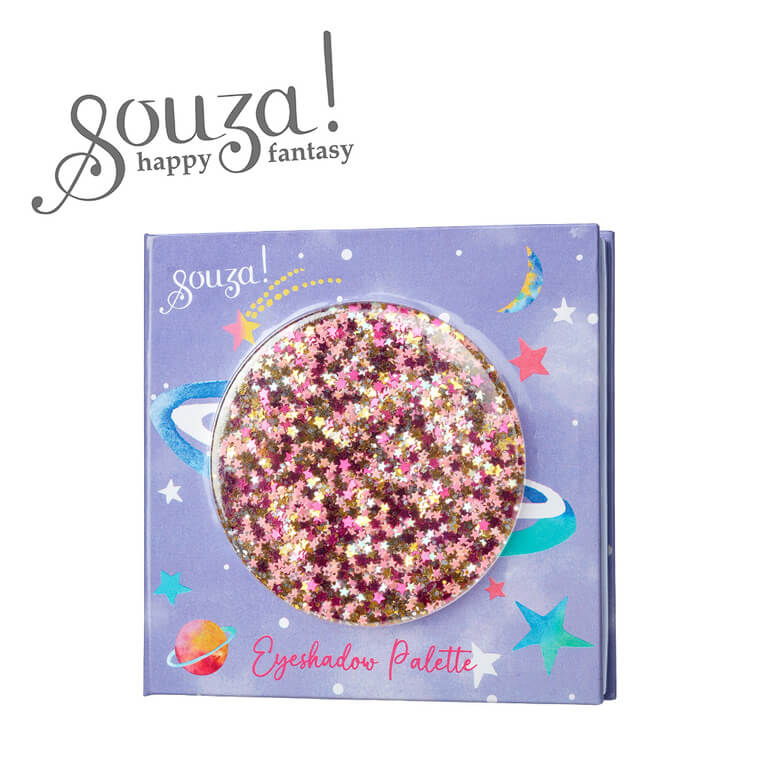 Paleta cieni do powiek z lusterkiem dla dzieci 9 el. Galaxy / Souza!
