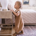 Śpiworek do spania muślinowy z nogawkami 0,5 TOG Malaga - Toffee / Zaffiro