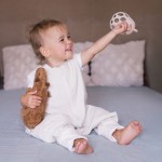 Śpiworek do spania muślinowy z nogawkami 1,5 TOG Malaga - Vanilla / Zaffiro
