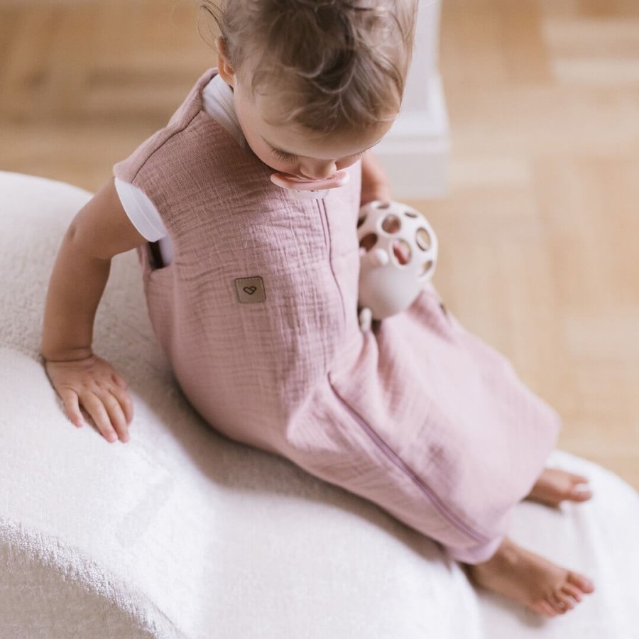 Śpiworek do spania muślinowy z nogawkami 1,5 TOG Malaga - Pink / Zaffiro
