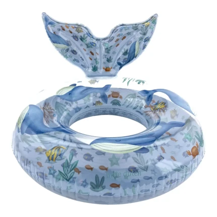 Koło do pływania z ogonem Ocean World 90 cm / Little Dutch