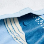 Ręcznik plażowy Ocean World Blue 60x120 cm / Little Dutch