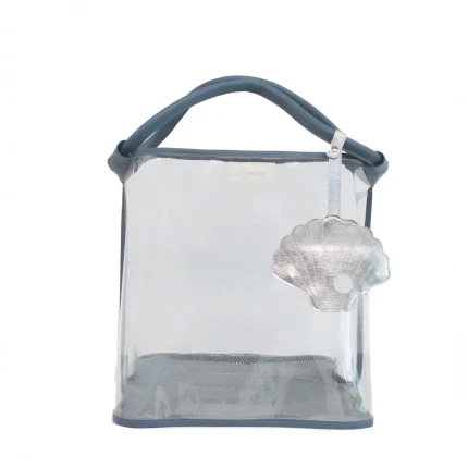 Torba plażowa transparentna - Niebieska / Play&Store