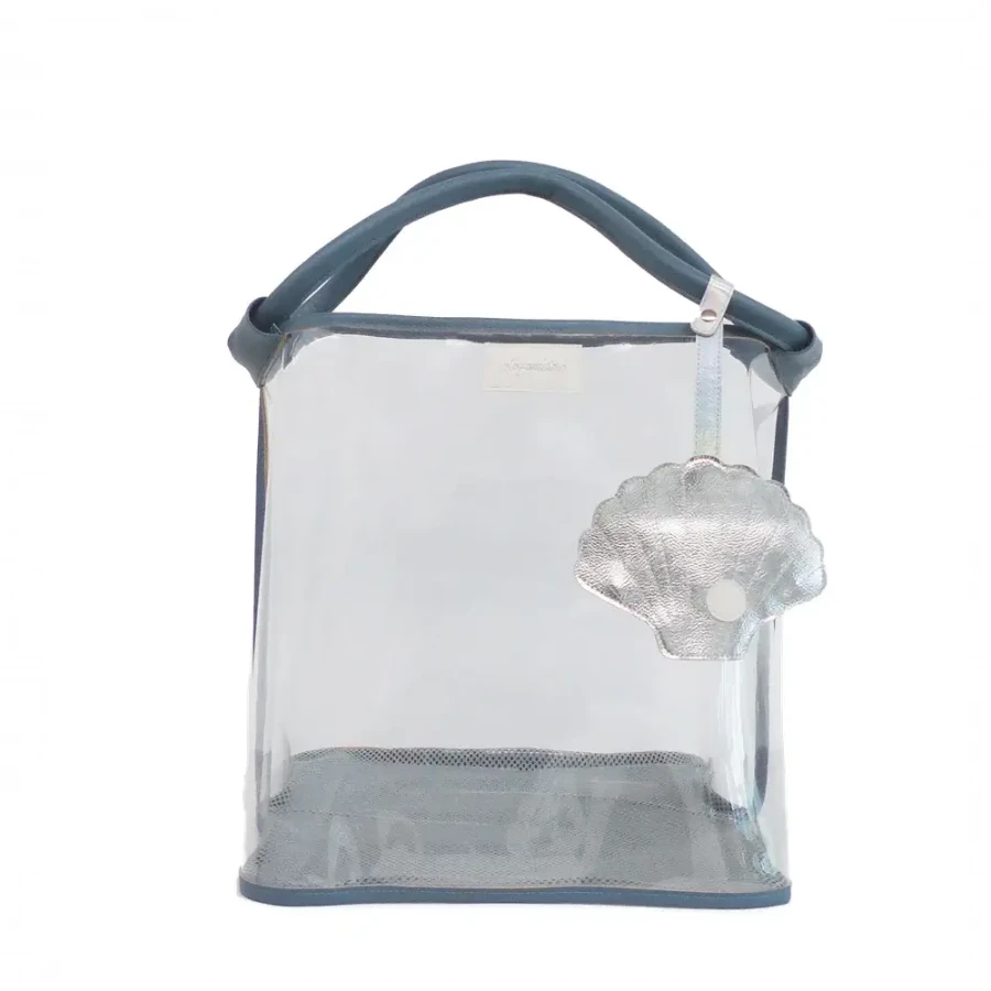 Torba plażowa transparentna - Niebieska / Play&Store