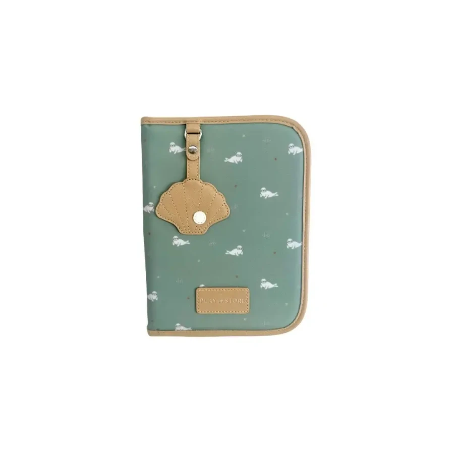 Etui na dokumenty - Seals, green / Play&Store
