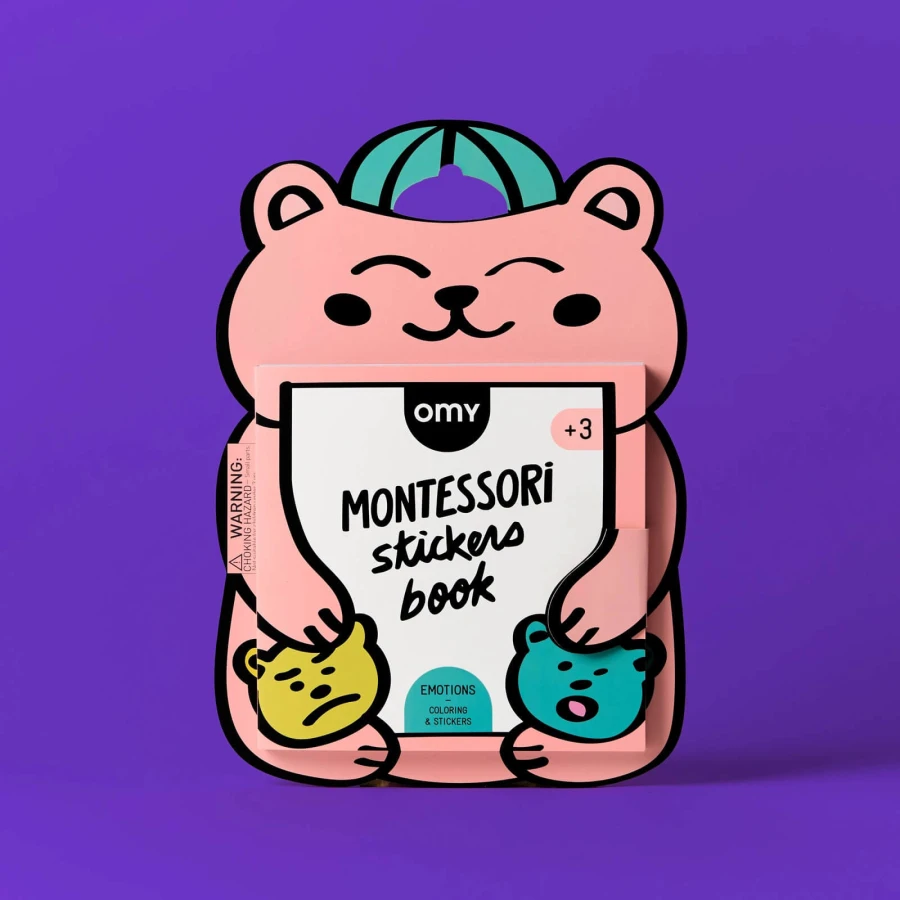 Książeczka Montessori z naklejkami O EMOCJACH / OMY