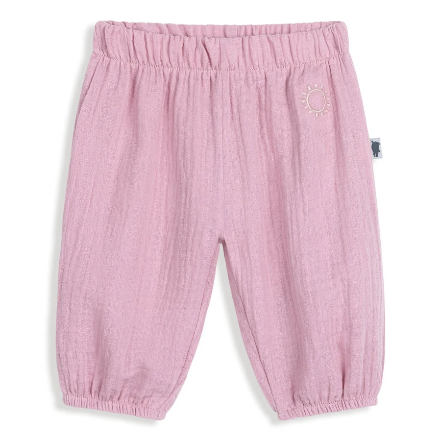 Spodenki muślinowe - dusty pink / Pink no more
