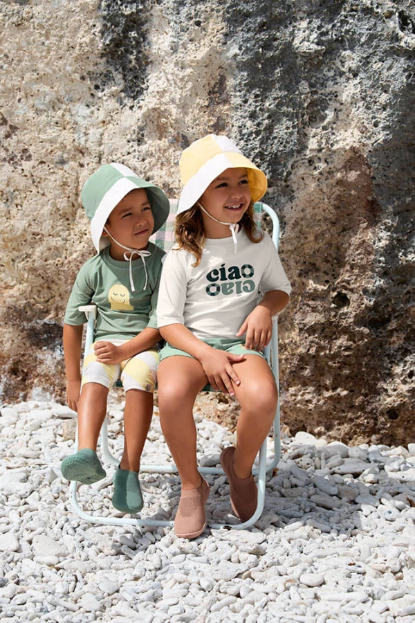 Koszulka do pływania z krótkim rękawem przeciwsłoneczna UV60 Splash & Fun - Popsicle green / Lassig