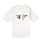 Koszulka do pływania z krótkim rękawem przeciwsłoneczna UV60 Splash & Fun Beach Dog - Sea Salt / Lassig