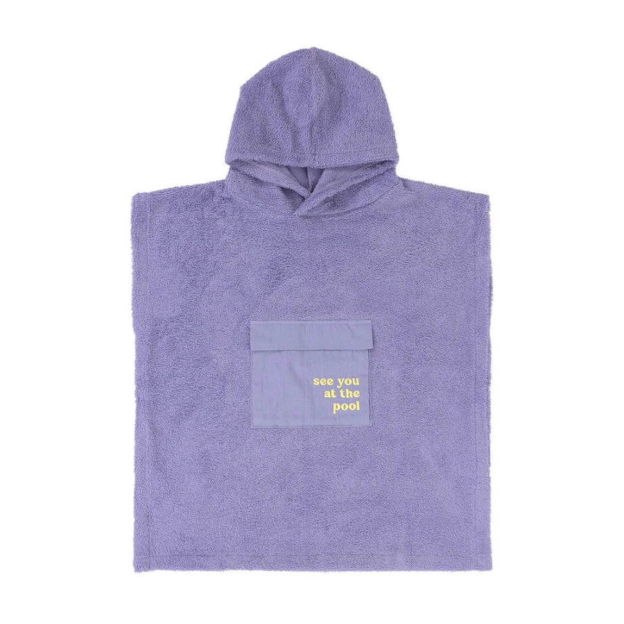 Ponczo kąpielowe Terry Surf - purple / Lassig