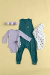 Śpiworek z nogawkami 0,5 TOG - Dog, Teal Green / Lassig