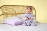 Śpiworek z nogawkami 0,5 TOG - Cat, Pastel lilac / Lassig