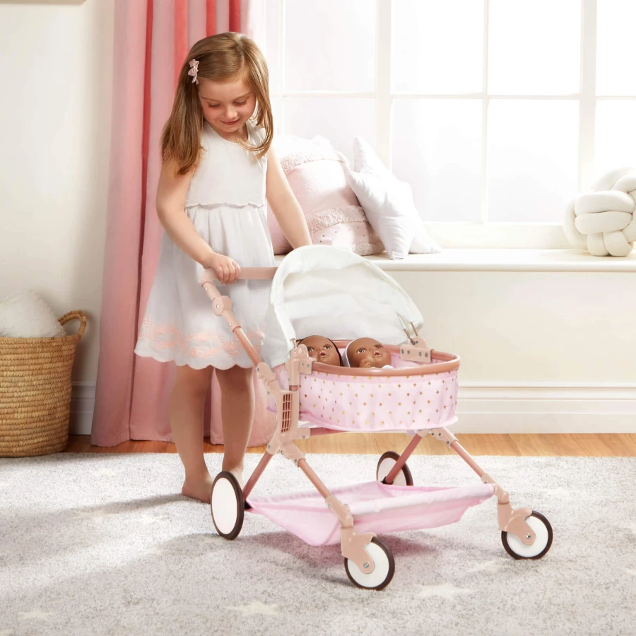 Podwójny głęboki WÓZEK dla lalek / LullaBaby