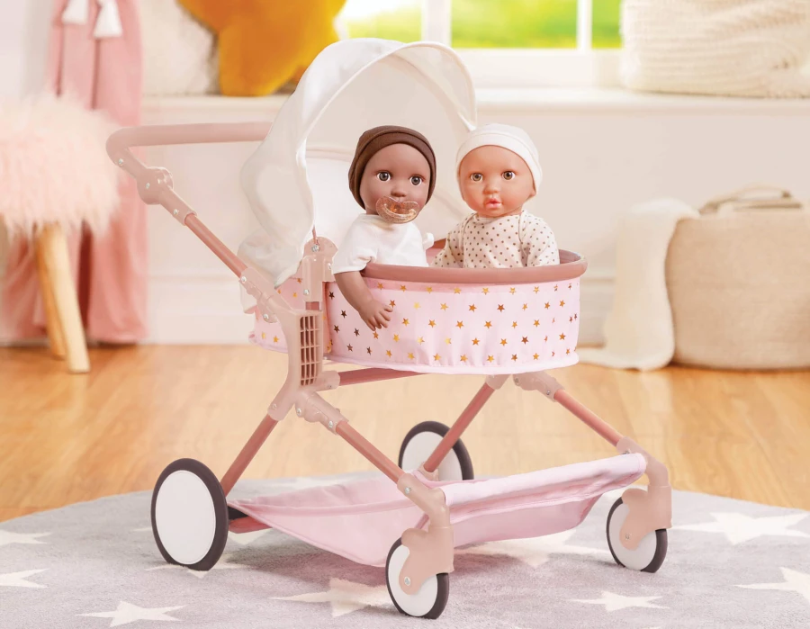 Podwójny głęboki WÓZEK dla lalek / LullaBaby