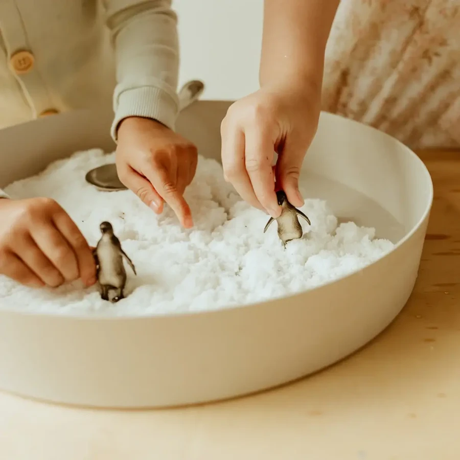 Sensoryczny śnieg, miękka masa sensoryczna dla dzieci, 3+ / Jellystone