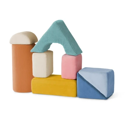 Wielkie pluszowe klocki konstrukcyjne - Tumble-y Towers / B.toys