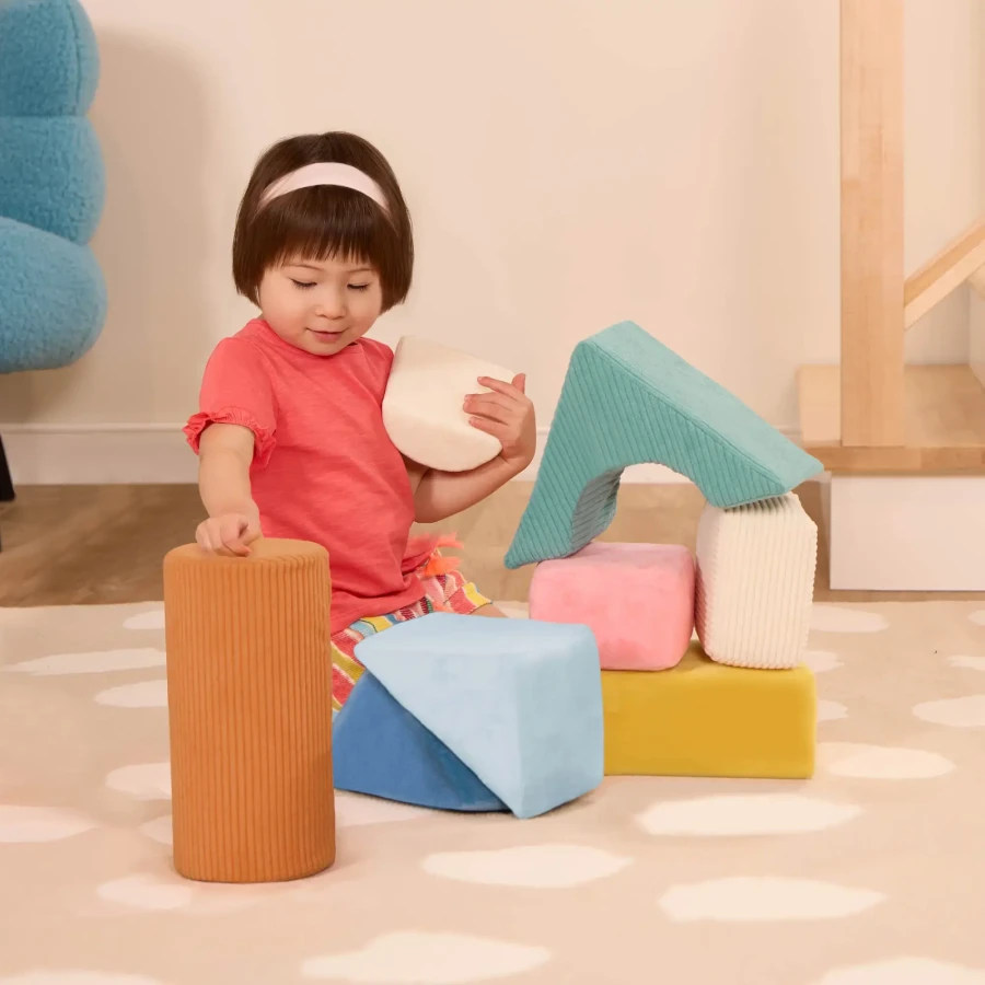 Wielkie pluszowe klocki konstrukcyjne - Tumble-y Towers / B.toys