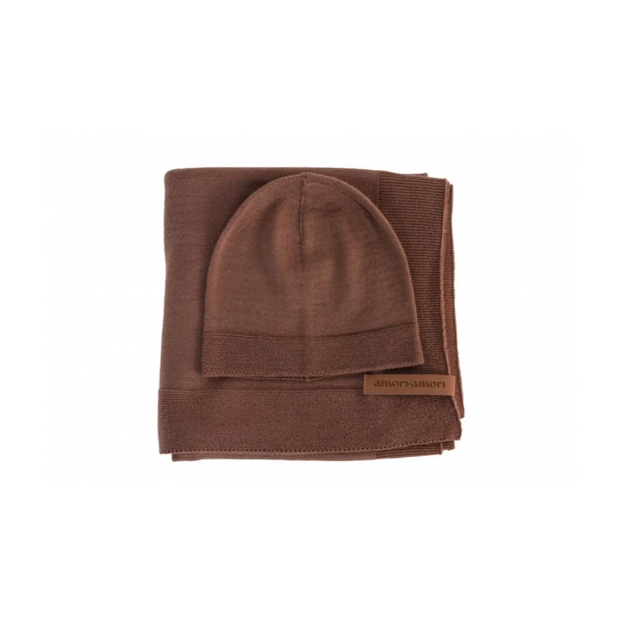 Zestaw merino Cozy - terrakota / amori amori