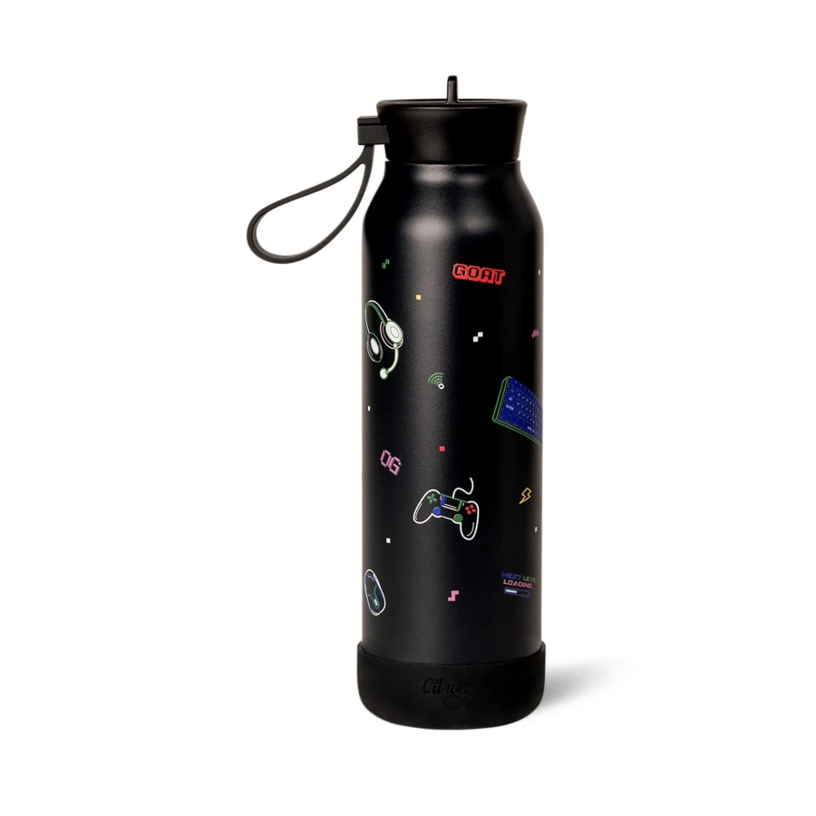 Butelka termiczna ze stali nierdzewnej 500ml - Gaming / Citron