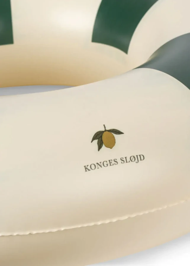 Koło do pływania Junior - green stripe / Konges slojd
