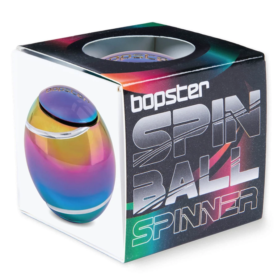 Fidget Spinner, Spin Ball - Wielokolorowy, Metaliczny / Bopster