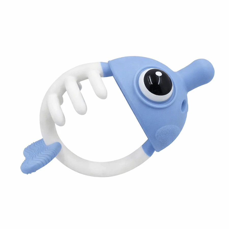 Gryzak Uspokajający Rybka 3w1 Light Blue / Mombella