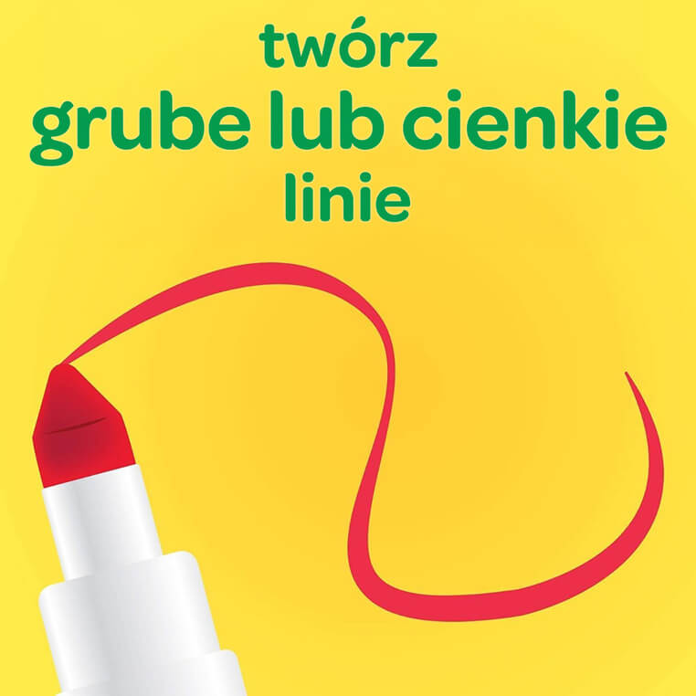 Flamastry mazaki dla dzieci zmywalne Super Tips, 50szt. / Crayola 