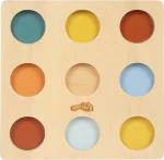 Edukacyjny sorter Montessori z drewnianymi kulkami i planszą / Small Foot