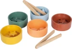 Drewniana gra do sortowania i liczenia Montessori ze szczypcami / Small Foot