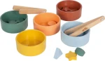 Drewniana gra do sortowania i liczenia Montessori ze szczypcami / Small Foot