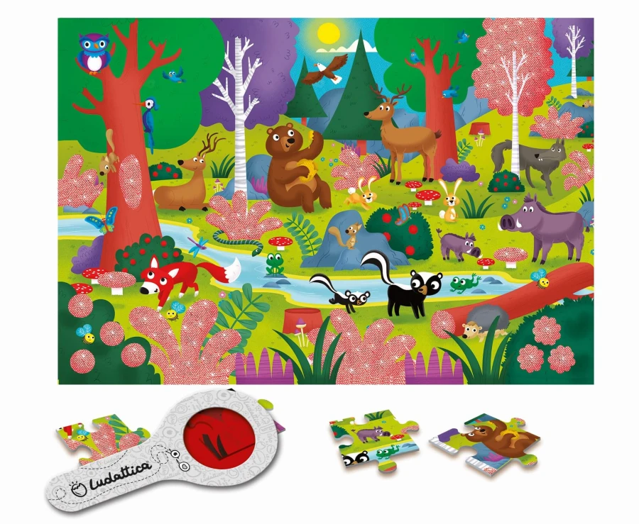 SECRET PUZZLE - puzzle z tajemnicą - LAS / Ludattica