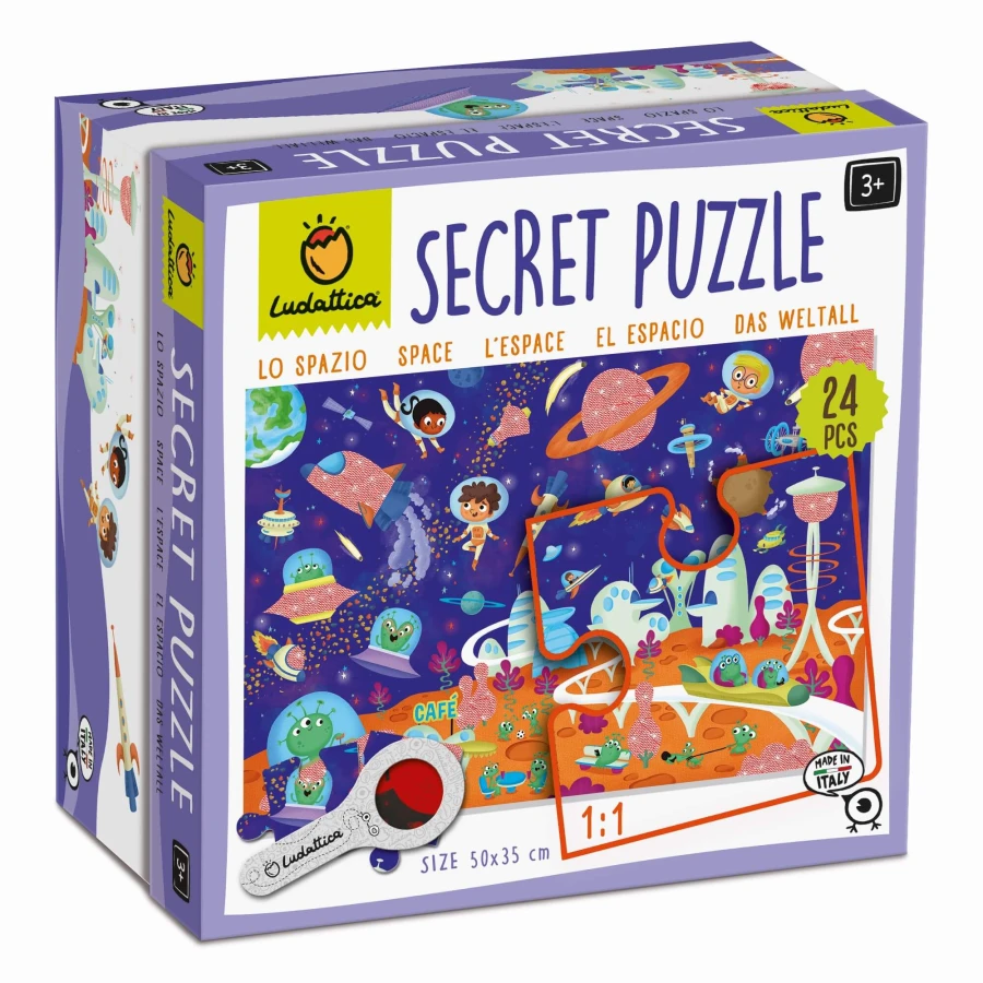 SECRET PUZZLE - puzzle z tajemnicą - KOSMOS / Ludattica