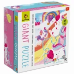 GIGANT PUZZLE - puzzle podłogowe - ZACZAROWANY JEDNOROŻEC / Ludattica