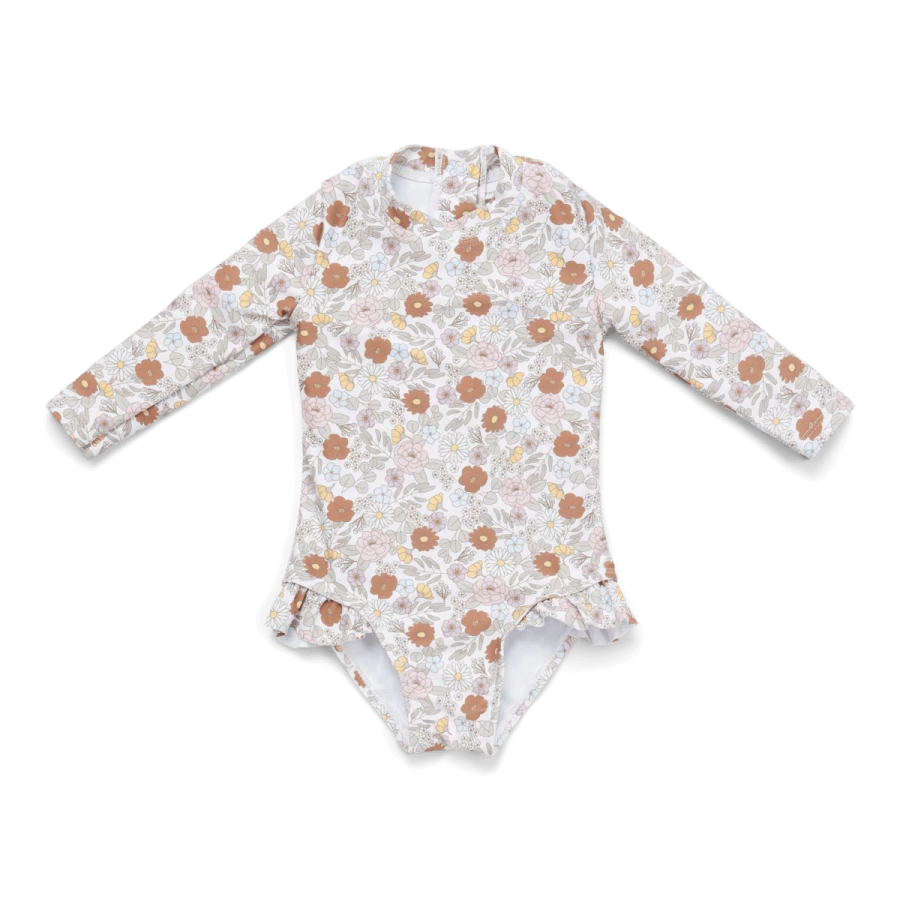 Swimsuit z długimi rękawami Vintage Little Flowers / Little Dutch