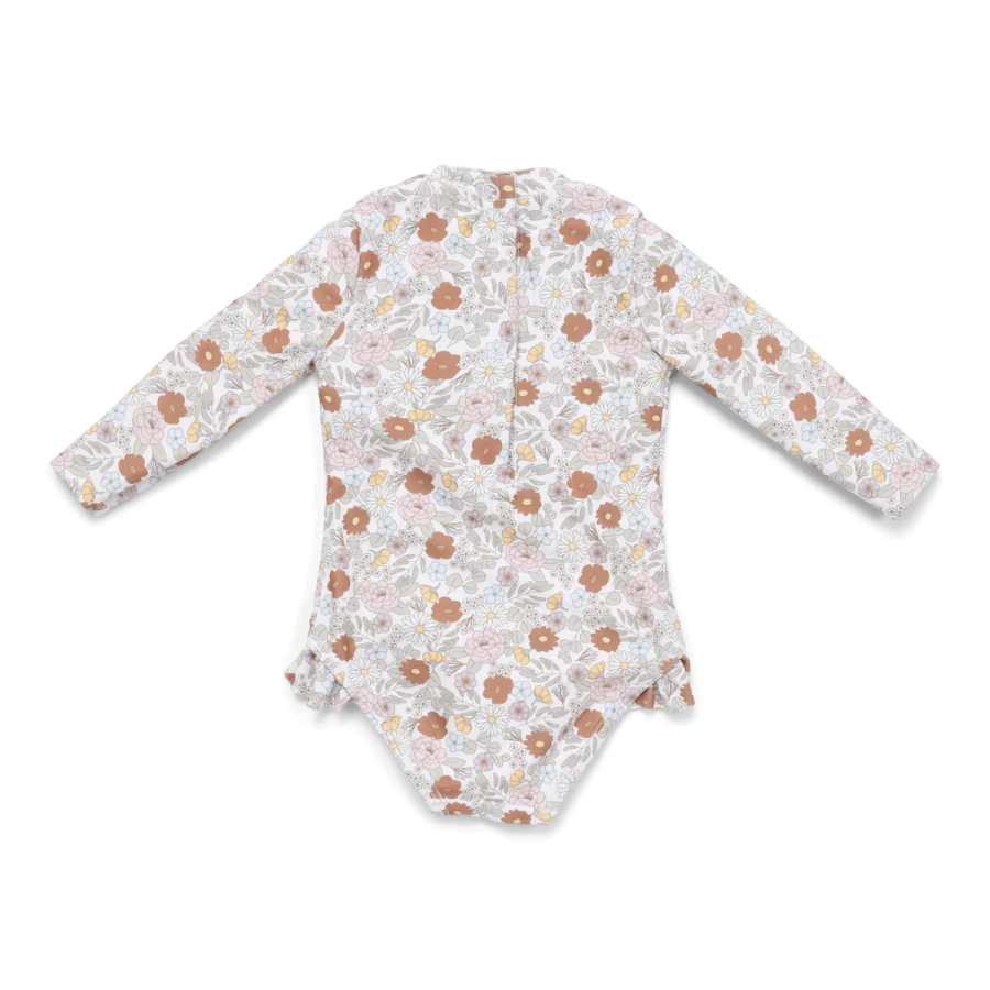 Swimsuit z długimi rękawami Vintage Little Flowers / Little Dutch
