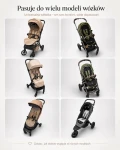 Oddychająca wkładka do wózka spacerówki Air beige / Zaffiro