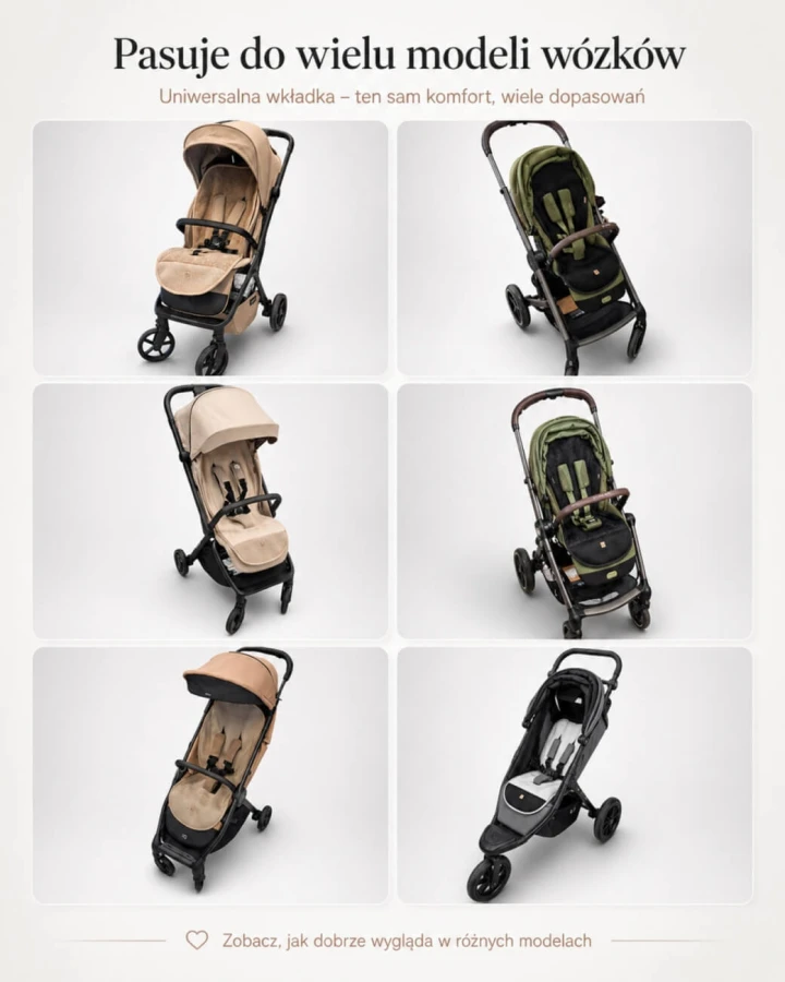 Oddychająca wkładka do wózka spacerówki Air beige / Zaffiro