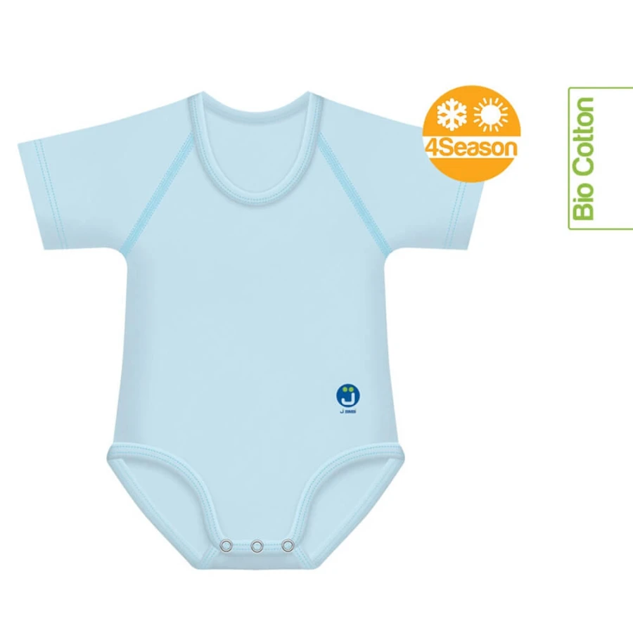 Body rosnące Bio Cotton 4Season 0-36m light blue / J BIMBI