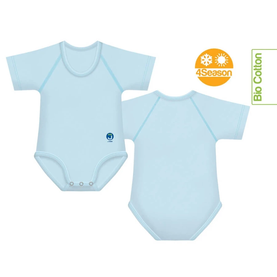 Body rosnące Bio Cotton 4Season 0-36m light blue / J BIMBI