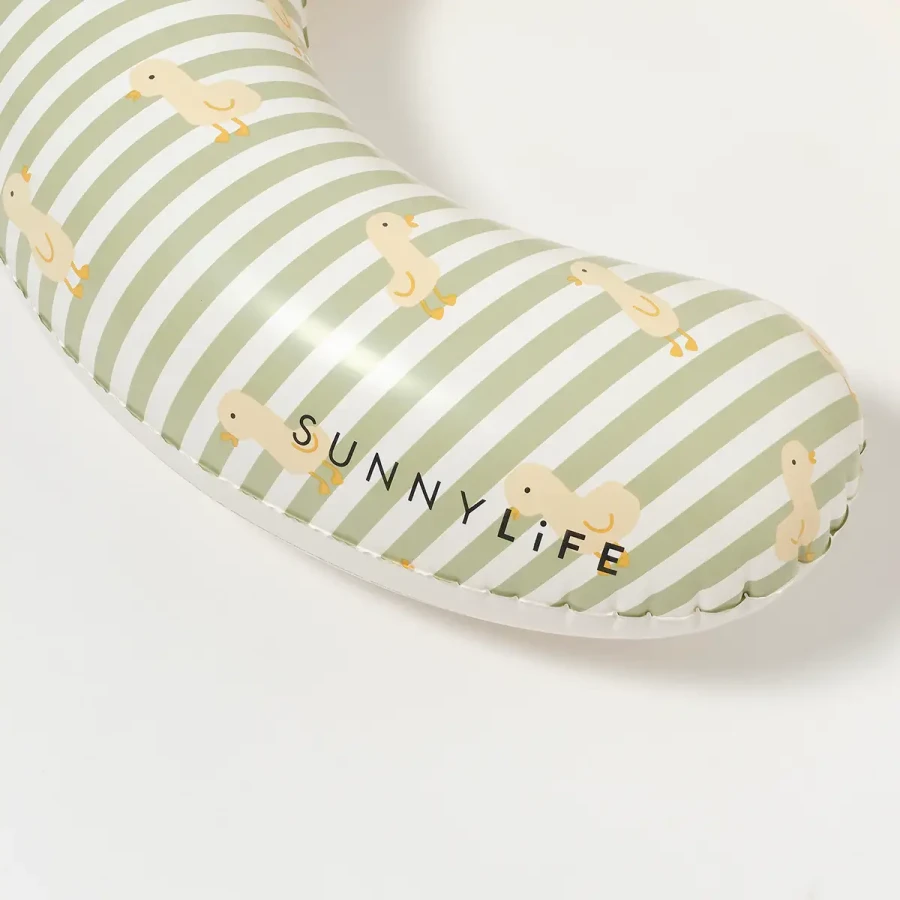 Pływający fotelik dla niemowląt Duck Sage Stripe / Sunny Life