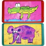 Podróżna gra magnetyczna - Puzzle magnetyczne / The Purple Cow