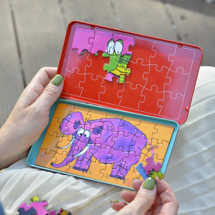 Podróżna gra magnetyczna - Puzzle magnetyczne / The Purple Cow